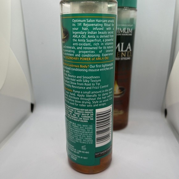 2 Pack SoftSheen Amla Oil Infused Styling Blow Dry Mousse 8.3 oz Light Hold - Picture 4 of 5